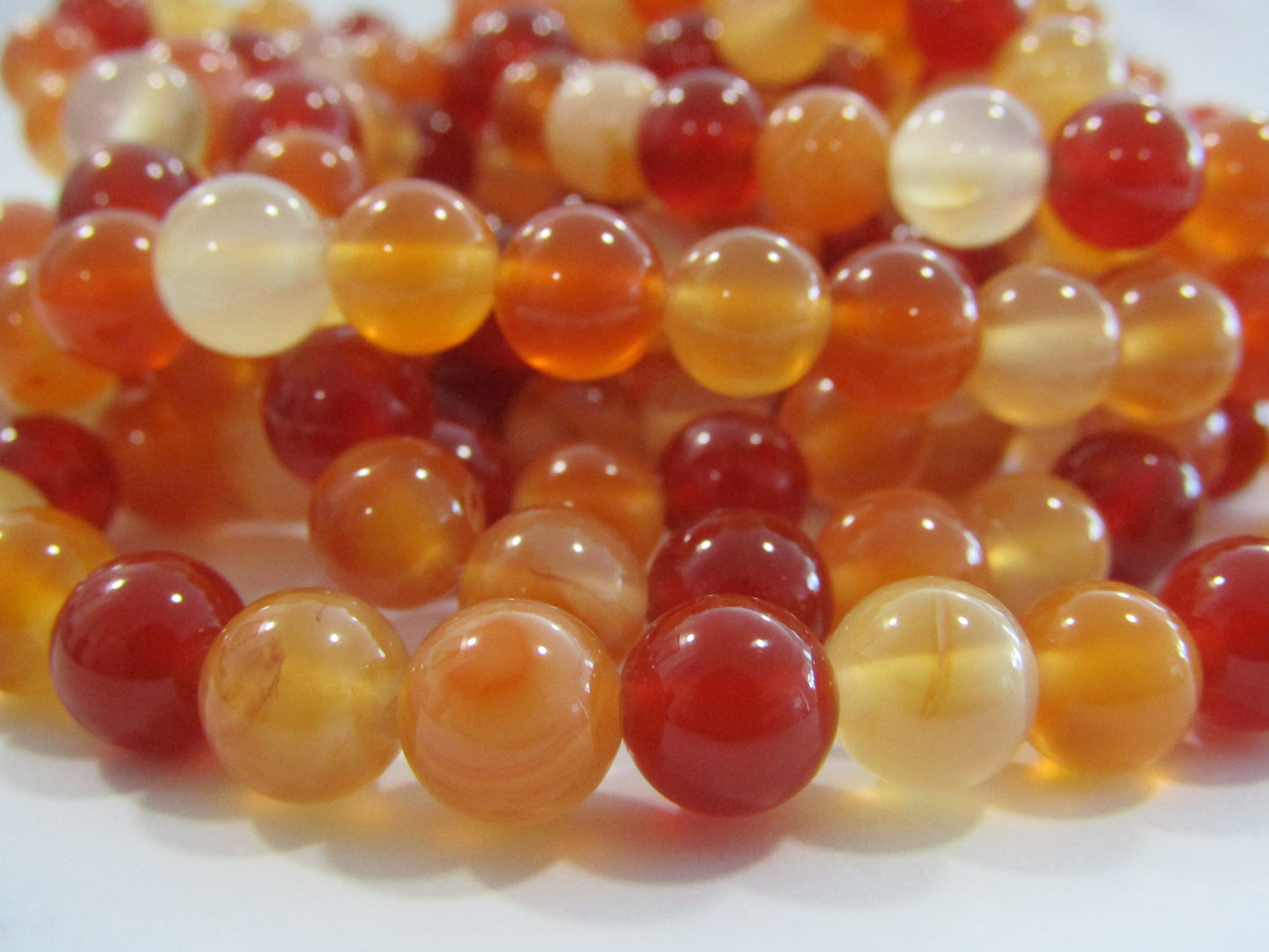 Mixed Carnelian bracelet - 8mm
