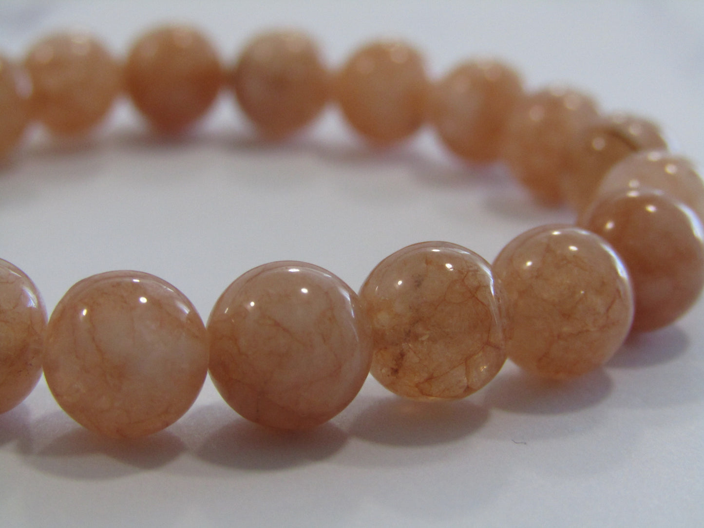 Sunstone bracelet - 8mm