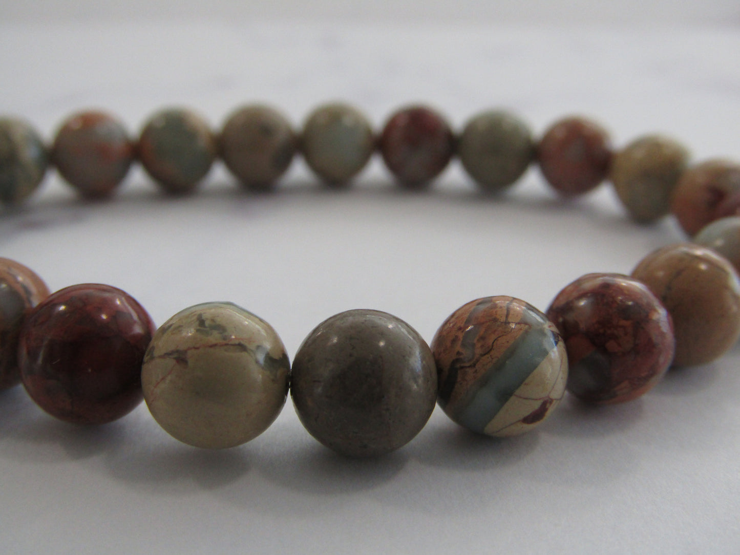 Natural Aqua Terra Jasper bracelet (8mm)