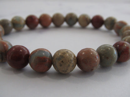 Natural Aqua Terra Jasper bracelet (8mm)