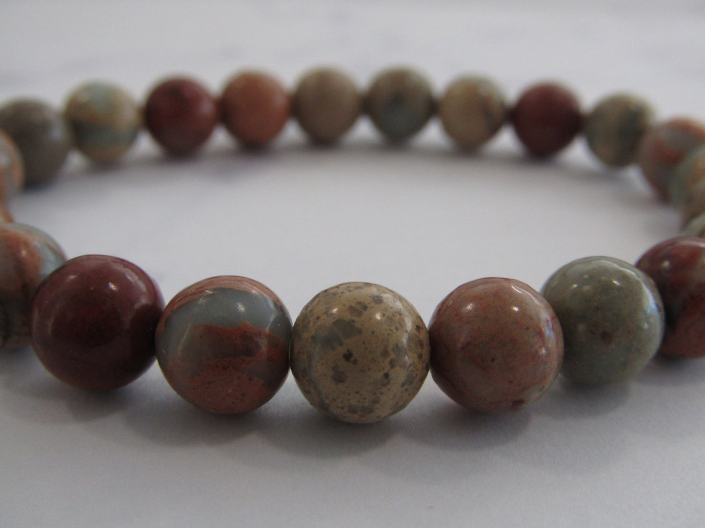 Natural Aqua Terra Jasper bracelet (8mm)