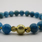 Grade A Apatite bracelet with 18k gold plated beads - 8mm