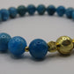 Grade A Apatite bracelet with 18k gold plated beads - 8mm