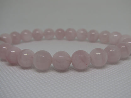 Grade A Madagascar Rose Quartz (8mm) bracelet