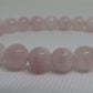 Grade A Madagascar Rose Quartz (8mm) bracelet