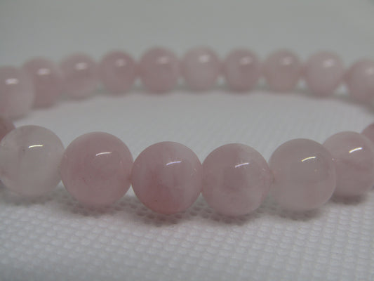 Grade A Madagascar Rose Quartz (8mm) bracelet