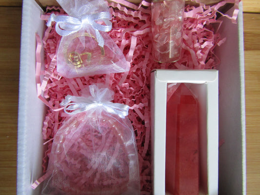 Gift Box - Cherry Quartz Glass