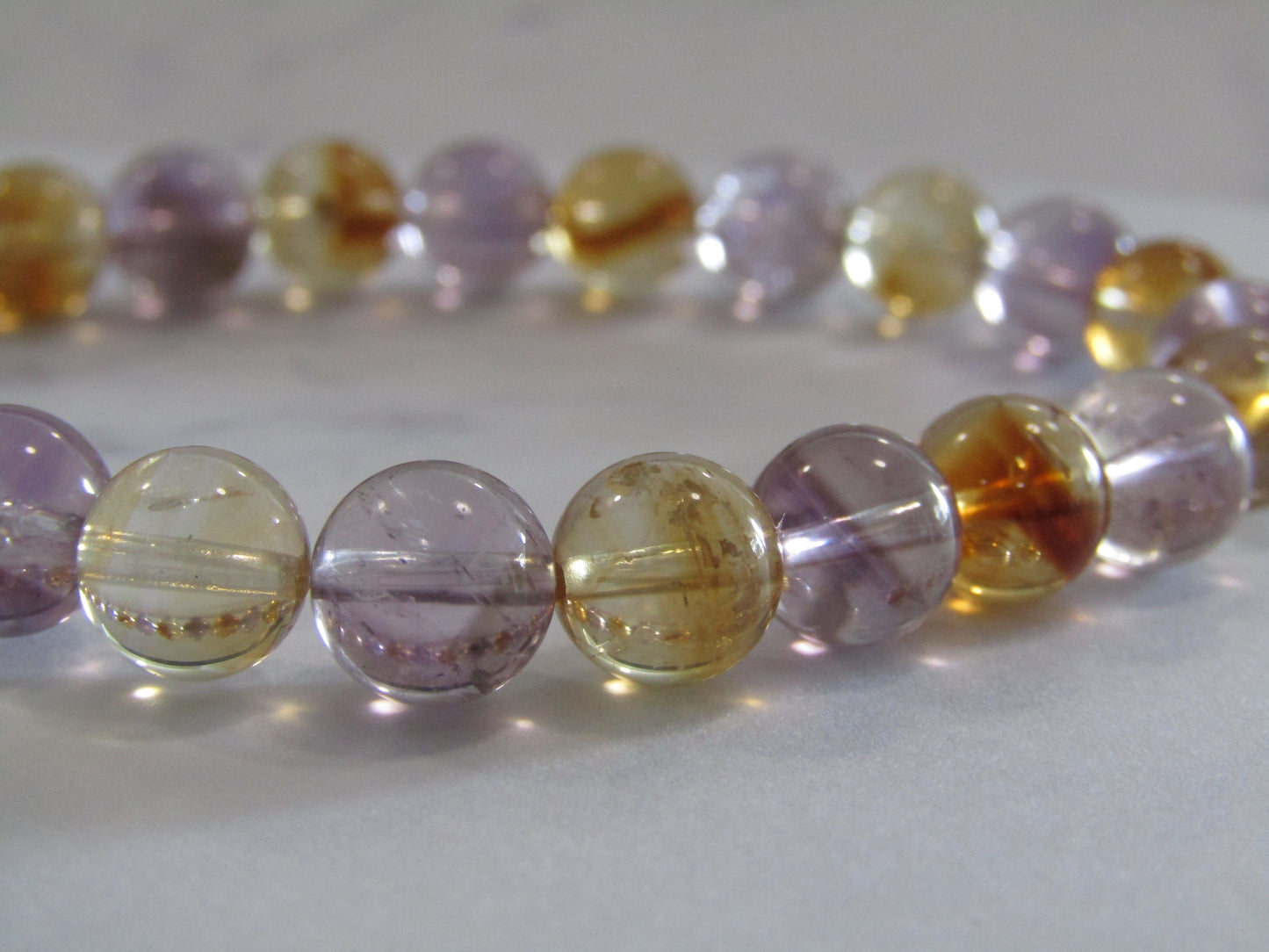 Grade A Amethyst & Grade A Citrine bracelet (8mm)